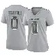 ＃0 Women's Lawrance Toafili Gray Game New York Jets Atmosphere Fashion Jersey