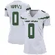 ＃0 Women's Lawrance Toafili White Game New York Jets Spotlight Jersey
