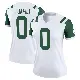 ＃0 Women's Lawrance Toafili White Legend New York Jets Classic Alternate Jersey