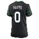 ＃0 Women's Marquis Hayes Black Game New York Jets Legacy Alternate Jersey