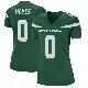 ＃0 Women's Marquis Hayes Green Game New York Jets Gotham Jersey