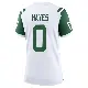 ＃0 Women's Marquis Hayes White Game New York Jets Classic Alternate Jersey
