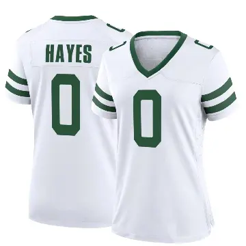 ＃0 Women's Marquis Hayes White Game New York Jets Legacy Jersey