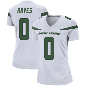 ＃0 Women's Marquis Hayes White Game New York Jets Spotlight Jersey