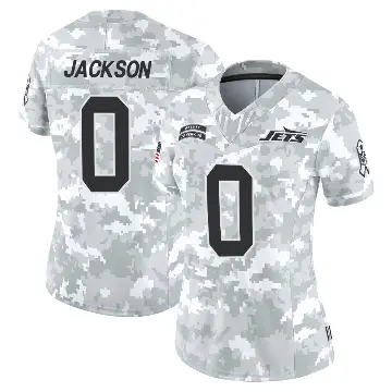 ＃0 Women's Samuel Jackson Arctic Camo Limited New York Jets 2024 Salute to Service Jersey
