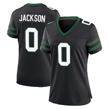 ＃0 Women's Samuel Jackson Black Game New York Jets Legacy Alternate Jersey