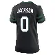 ＃0 Women's Samuel Jackson Black Game New York Jets Legacy Alternate Jersey