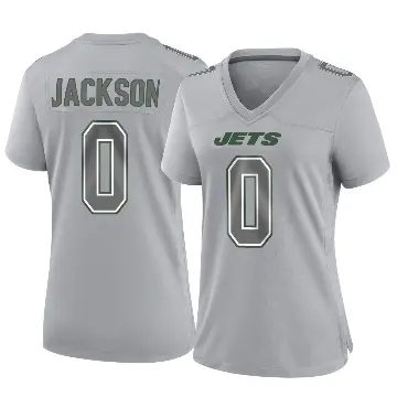 ＃0 Women's Samuel Jackson Gray Game New York Jets Atmosphere Fashion Jersey