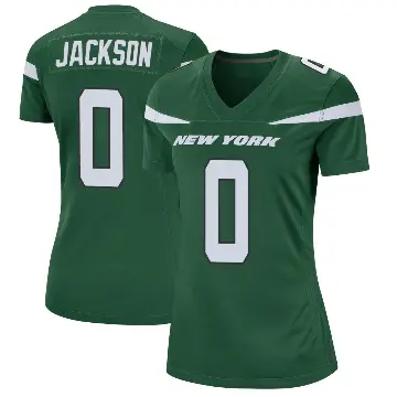 ＃0 Women's Samuel Jackson Green Game New York Jets Gotham Jersey
