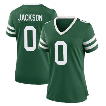 ＃0 Women's Samuel Jackson Green Game New York Jets Legacy Jersey