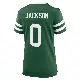 ＃0 Women's Samuel Jackson Green Game New York Jets Legacy Jersey