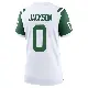 ＃0 Women's Samuel Jackson White Game New York Jets Classic Alternate Jersey