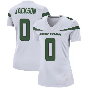 ＃0 Women's Samuel Jackson White Game New York Jets Spotlight Jersey