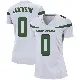 ＃0 Women's Samuel Jackson White Game New York Jets Spotlight Jersey