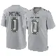 ＃0 Youth Harrison Mevis Gray Game New York Jets Atmosphere Fashion Jersey