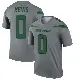 ＃0 Youth Harrison Mevis Gray Legend New York Jets Inverted Jersey
