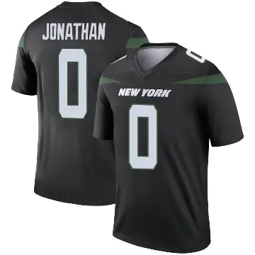 ＃0 Youth Kingsley Jonathan Black Legend New York Jets Stealth Color Rush Jersey
