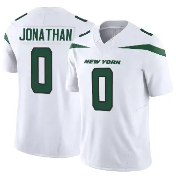 ＃0 Youth Kingsley Jonathan White Limited New York Jets Vapor F.U.S.E. Jersey