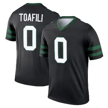 ＃0 Youth Lawrance Toafili Black Legend New York Jets Legacy Jersey