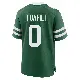 ＃0 Youth Lawrance Toafili Green Game New York Jets Legacy Jersey