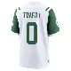 ＃0 Youth Lawrance Toafili White Game New York Jets Classic Alternate Jersey