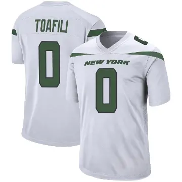 ＃0 Youth Lawrance Toafili White Game New York Jets Spotlight Jersey