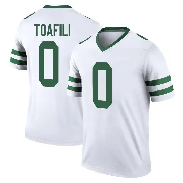 ＃0 Youth Lawrance Toafili White Legend New York Jets Legacy Jersey