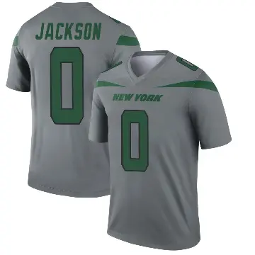 ＃0 Youth Samuel Jackson Gray Legend New York Jets Inverted Jersey