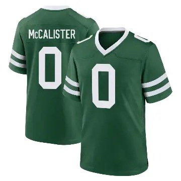 ＃0 Youth Tanner McCalister Green Game New York Jets Legacy Jersey
