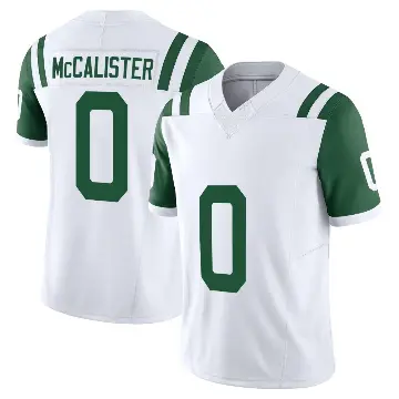 ＃0 Youth Tanner McCalister White Limited New York Jets Classic Alternate Vapor F.U.S.E. Jersey