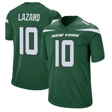 ＃10 Youth Allen Lazard Green Game New York Jets Gotham Jersey
