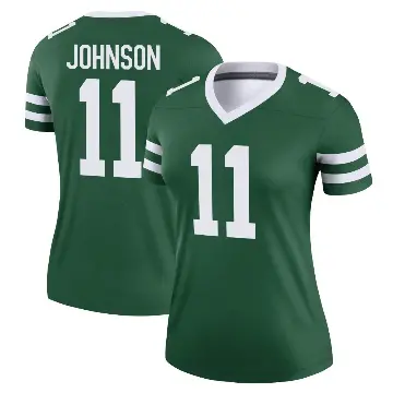 ＃11 Women's Jermaine Johnson Green Legend New York Jets Legacy Jersey