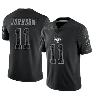 ＃11 Youth Jermaine Johnson Black Limited New York Jets Reflective Jersey