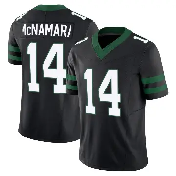 ＃14 Men's Austin McNamara Black Limited New York Jets Legacy Alternate Vapor F.U.S.E. Jersey