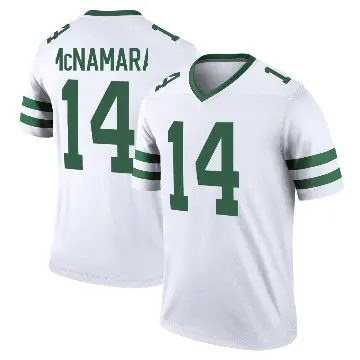 ＃14 Men's Austin McNamara White Legend New York Jets Legacy Jersey