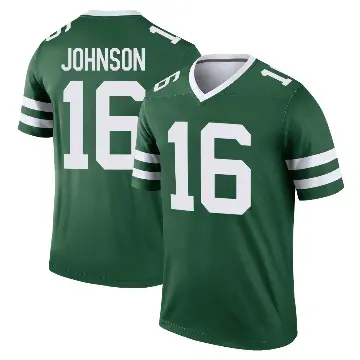 ＃16 Men's Tyler Johnson Green Legend New York Jets Legacy Jersey