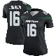 ＃16 Women's Tyler Johnson Black Legend New York Jets Stealth Color Rush Jersey