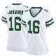 ＃16 Women's Tyler Johnson White Game New York Jets Legacy Jersey