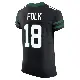 ＃18 Men's Nick Folk Black Elite New York Jets Legacy Alternate Vapor F.U.S.E. Jersey