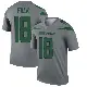 ＃18 Men's Nick Folk Gray Legend New York Jets Inverted Jersey