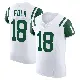 ＃18 Men's Nick Folk White Elite New York Jets Classic Alternate Vapor F.U.S.E. Jersey