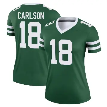 ＃18 Women's Anders Carlson Green Legend New York Jets Legacy Jersey