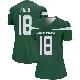 ＃18 Women's Nick Folk Green Legend New York Jets Gotham Player Jersey