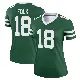 ＃18 Women's Nick Folk Green Legend New York Jets Legacy Jersey