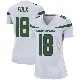 ＃18 Women's Nick Folk White Game New York Jets Spotlight Jersey