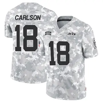 ＃18 Youth Anders Carlson Arctic Camo Limited New York Jets 2024 Salute to Service Jersey