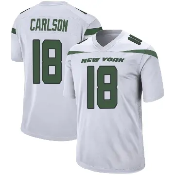 ＃18 Youth Anders Carlson White Game New York Jets Spotlight Jersey