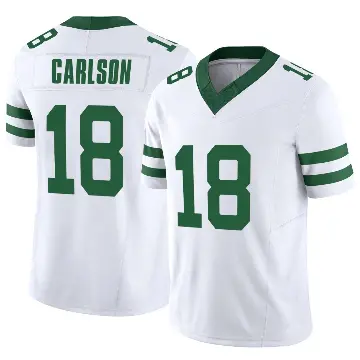 ＃18 Youth Anders Carlson White Limited New York Jets Legacy Vapor F.U.S.E. Jersey