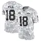 ＃18 Youth Nick Folk Arctic Camo Limited New York Jets 2024 Salute to Service Jersey