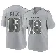 ＃18 Youth Nick Folk Gray Game New York Jets Atmosphere Fashion Jersey